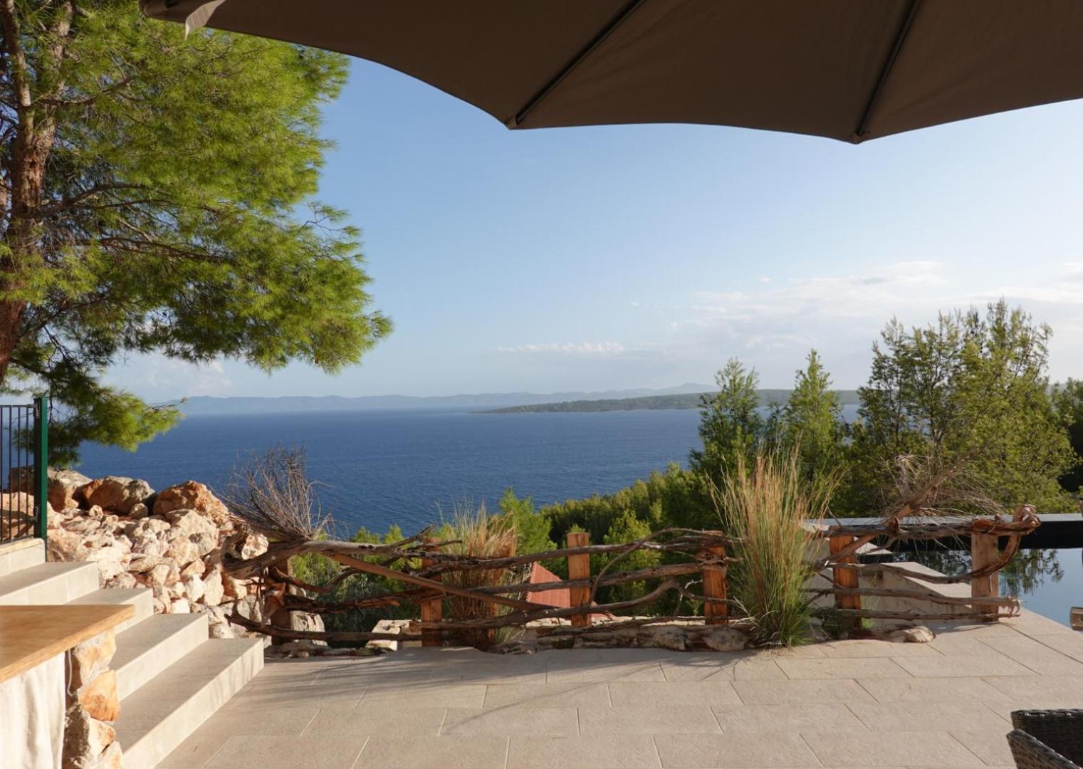 Sea View Eco House With Private Pool, 250m To - Falcon View Hvar * Zavala