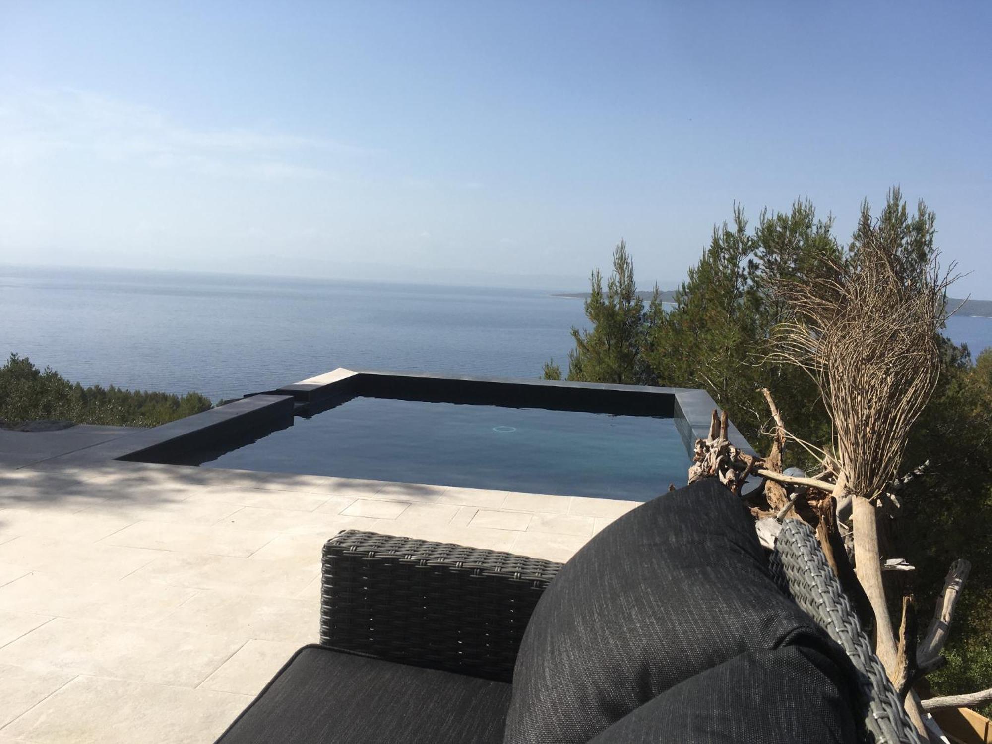 Sea View Eco House With Private Pool, 250m To - Falcon View Hvar Villa *