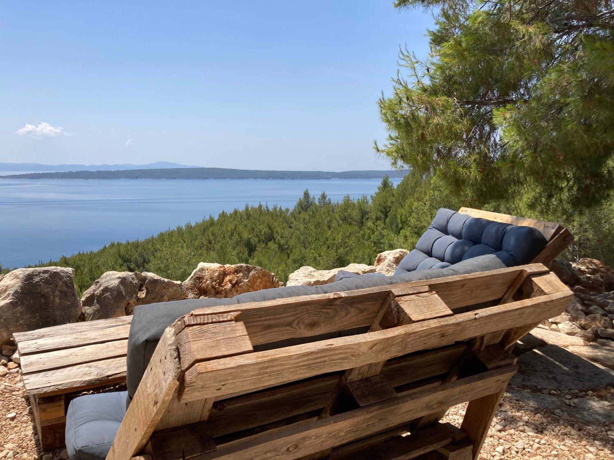 Sea View Eco House With Private Pool, 250m To - Falcon View Hvar Zavala